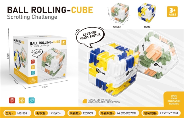 Clear 3D Maze Puzzle Cube