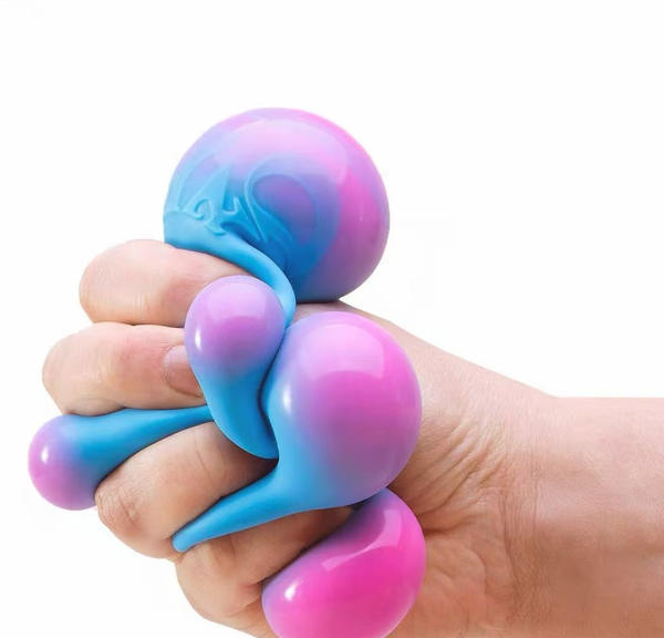 Colorful Dough-Fill Squeeze Cubes