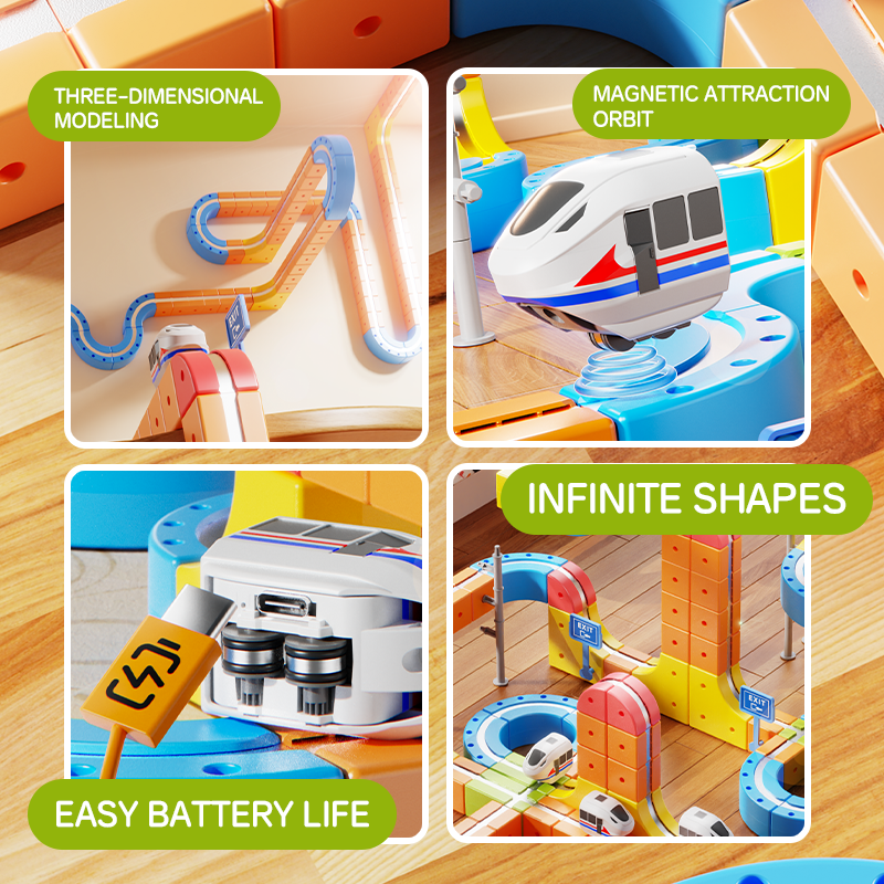 Magnetic Car Track Construction Set