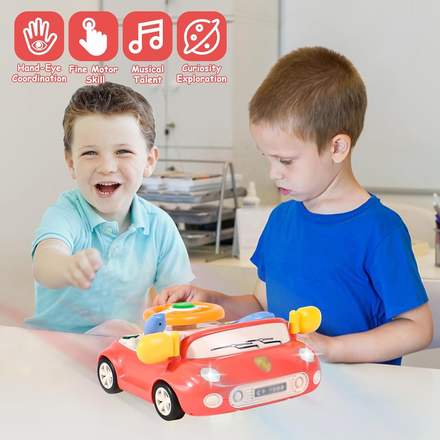 Musical Steering Wheel Play Toy