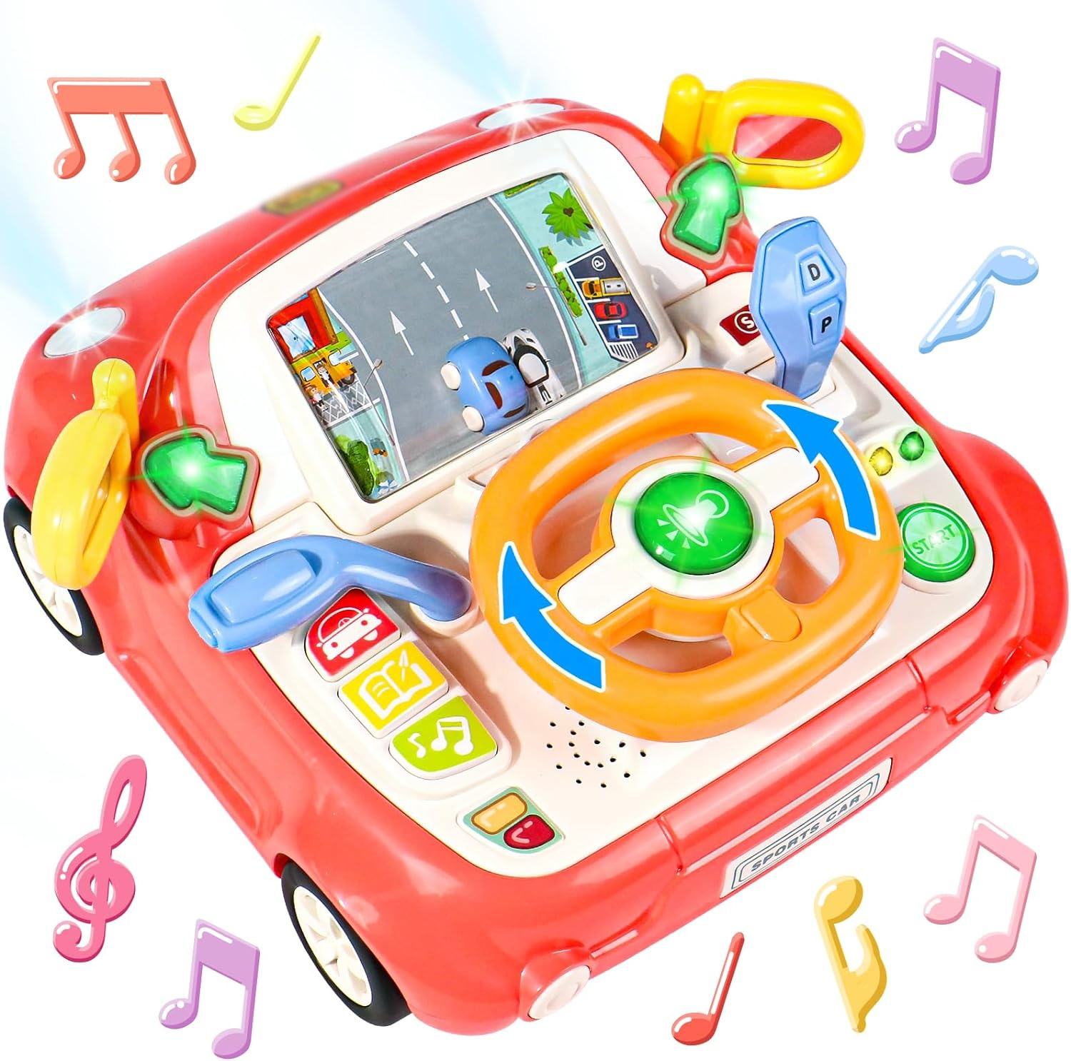 Musical Steering Wheel Play Toy