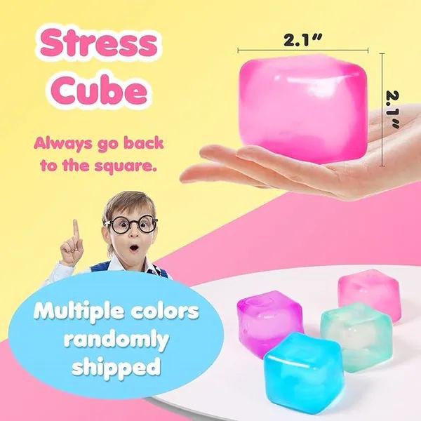 Ice-Cube Squeeze Toy, 7.5 cm