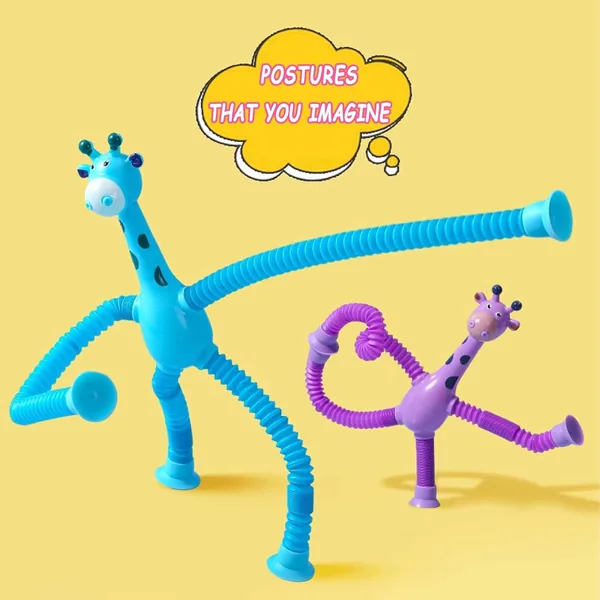 Stretch-Tube Giraffe with Suction Feet