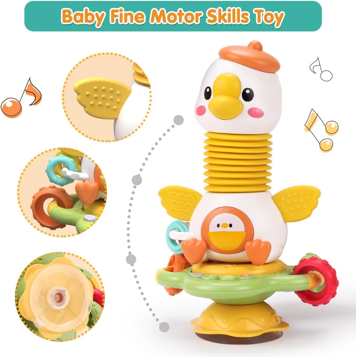 Chicken Stacking & Spinning Activity Toy