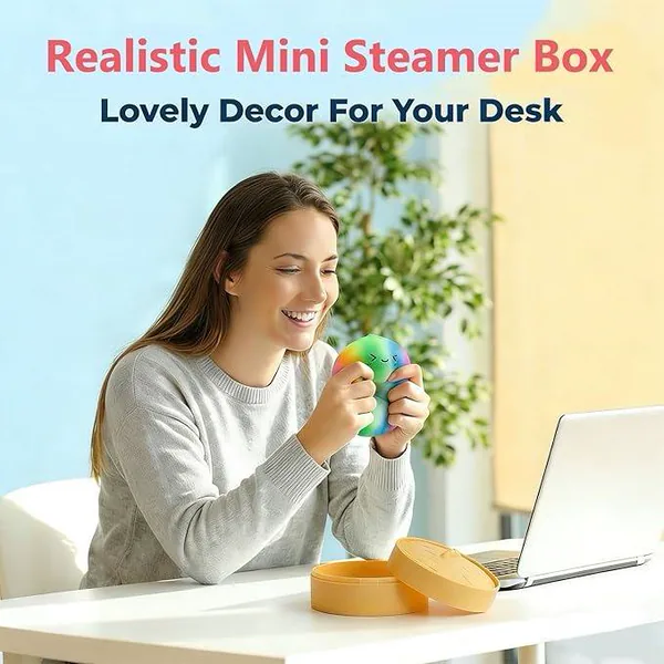 Colorful Dumpling Squeeze Toy & Steamer
