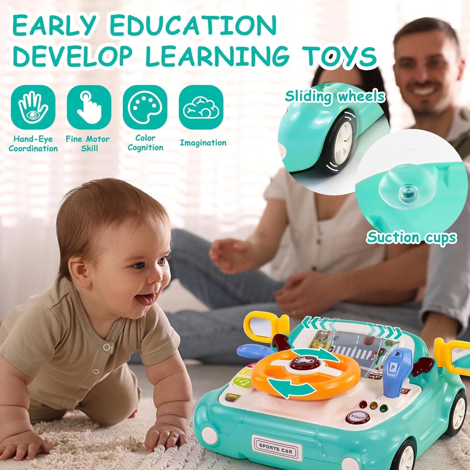 Musical Steering Wheel Play Toy