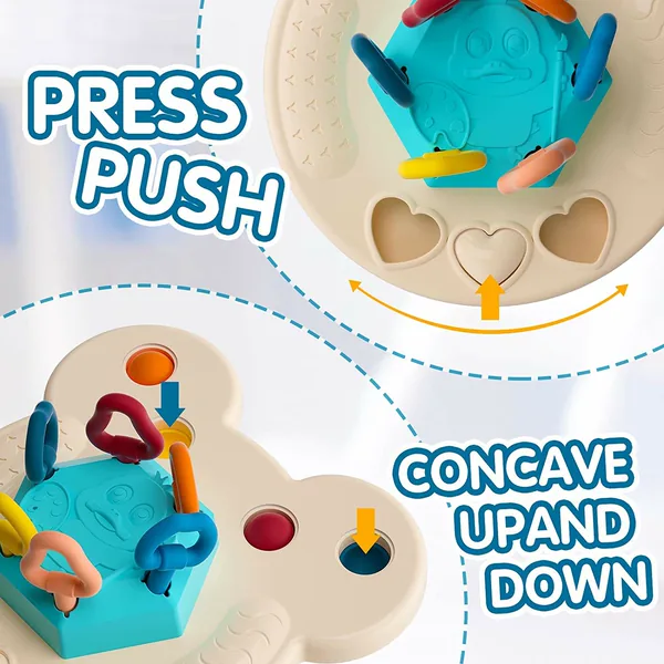 Flying-Saucer Pull-String Activity Toy