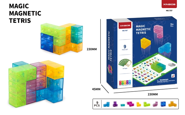 9-Piece Cube Puzzle & Challenge Cards