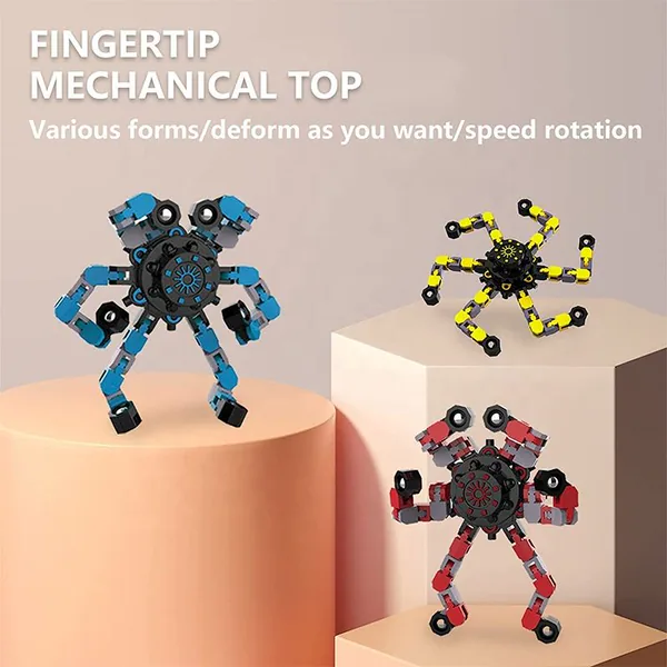 Transforming Robot Finger Spinner