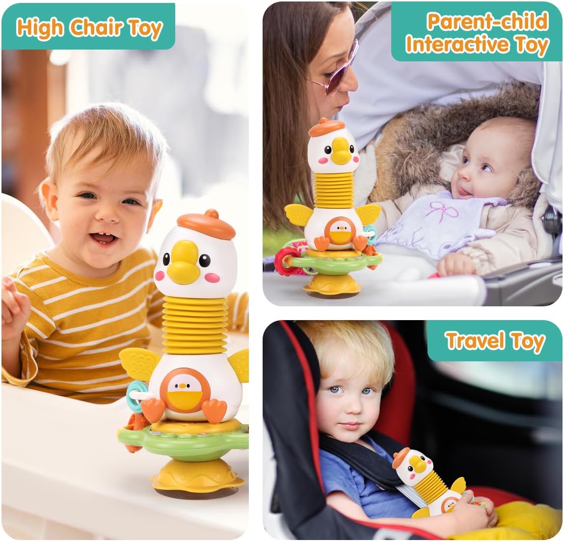 Chicken Stacking & Spinning Activity Toy
