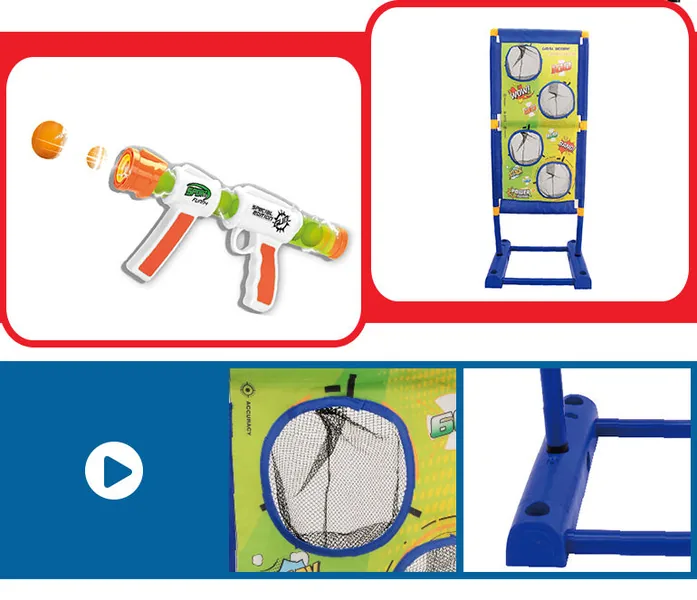 Air-Pump Ball Launcher & Target Set