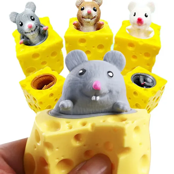 Mouse-in-Cheese Squeeze Fidget