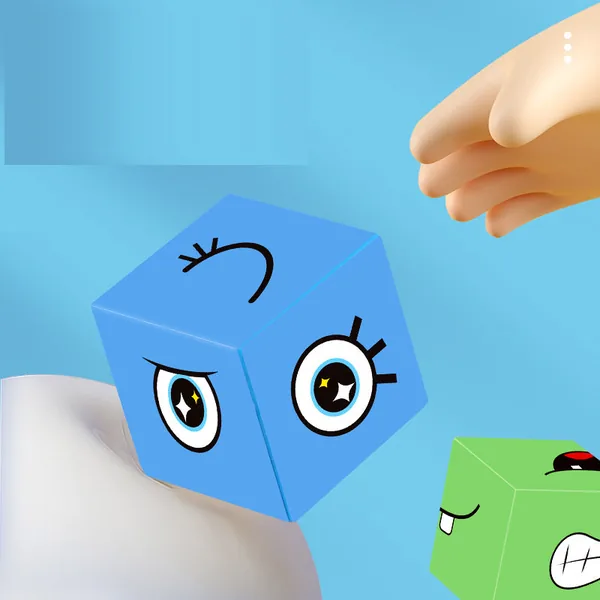 Face-Match Plastic Puzzle Blocks