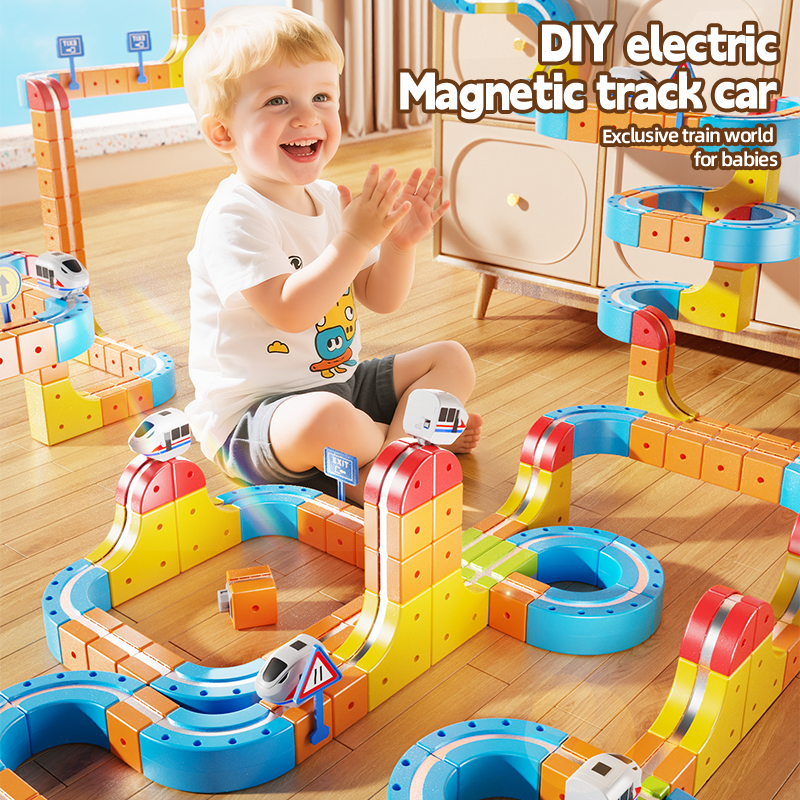 Magnetic Car Track Construction Set