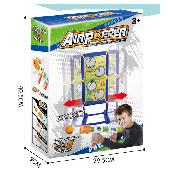 Air-Pump Ball Launcher & Target Set