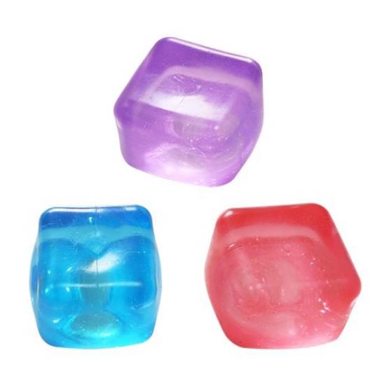 Large Filled Cube Squishy, 6 cm