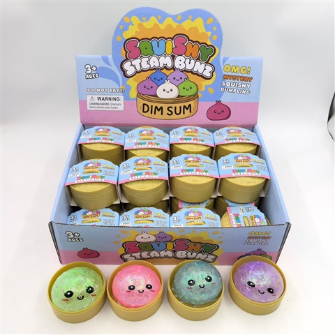 Glitter-Bead Baozi with Steamer Display