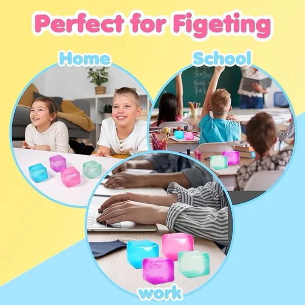 Ice-Cube Squeeze Toy, 7.5 cm