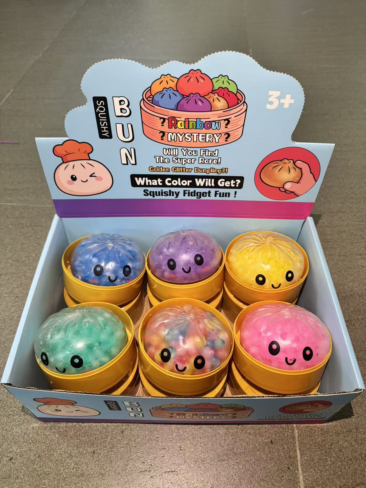 Water-Bead Smiling Bun Squishy