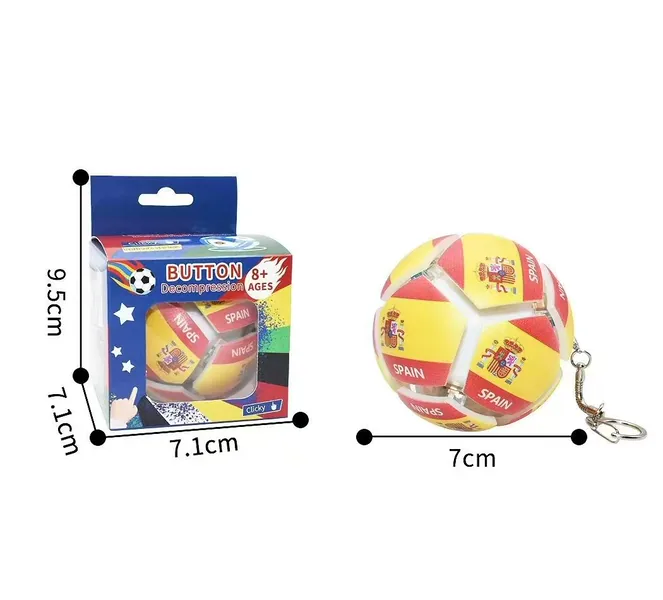 Football Button Fidget Ball