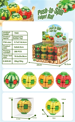 Fruit-Themed Fingertip Spinners