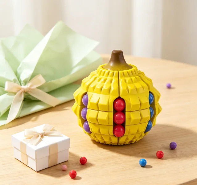 Durian Magic Bean Spinner Puzzle