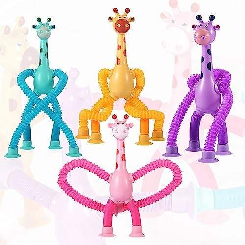 Stretch-Tube Giraffe with Suction Feet