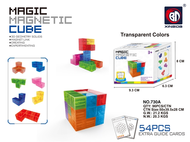 Clear 7-Piece Magnetic Puzzle, Model 351513