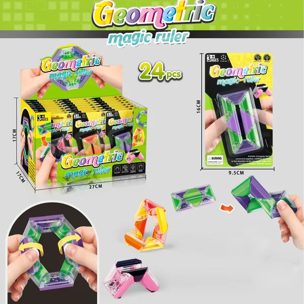 Geometric Folding Ruler Fidget