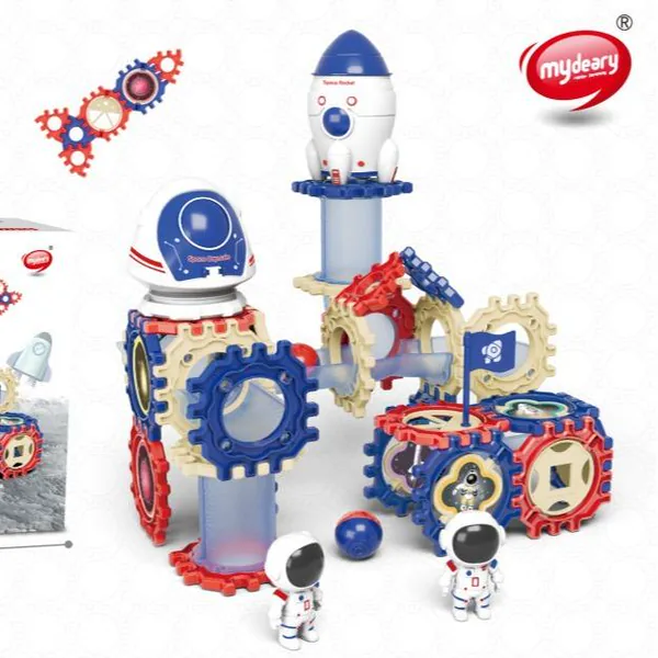 Space-Themed Marble Run Building Set