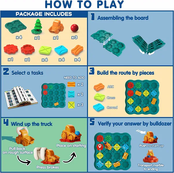 Road Maze Building Board Game