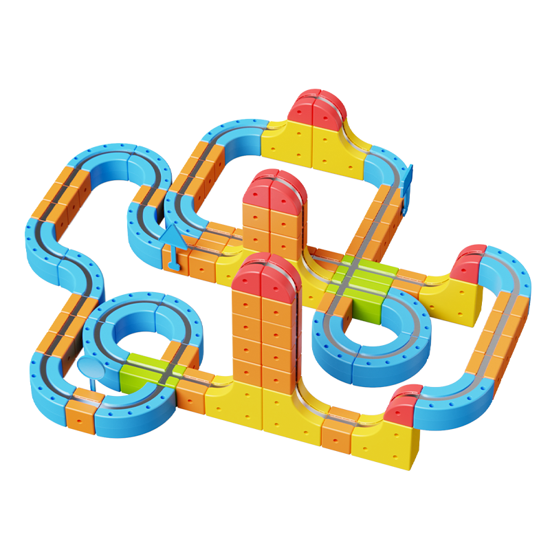 Magnetic Car Track Construction Set