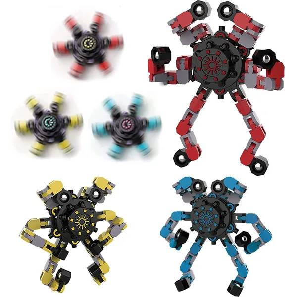 Transforming Robot Finger Spinner