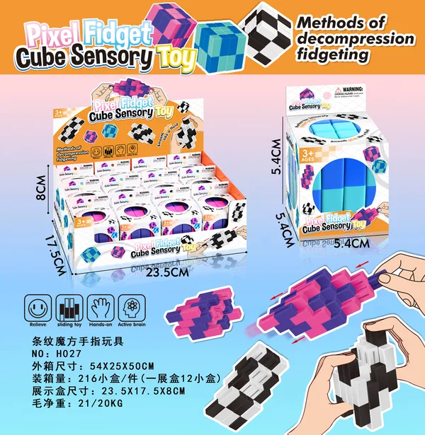 Pixel Block Folding Fidget