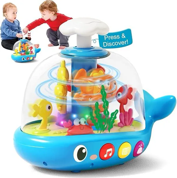 Whale Spinner with Lights & Music