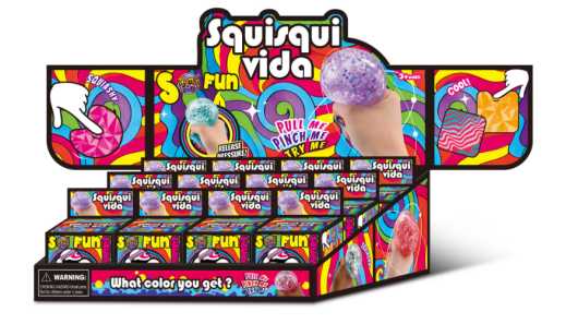 Large Filled Cube Squishy, 6 cm