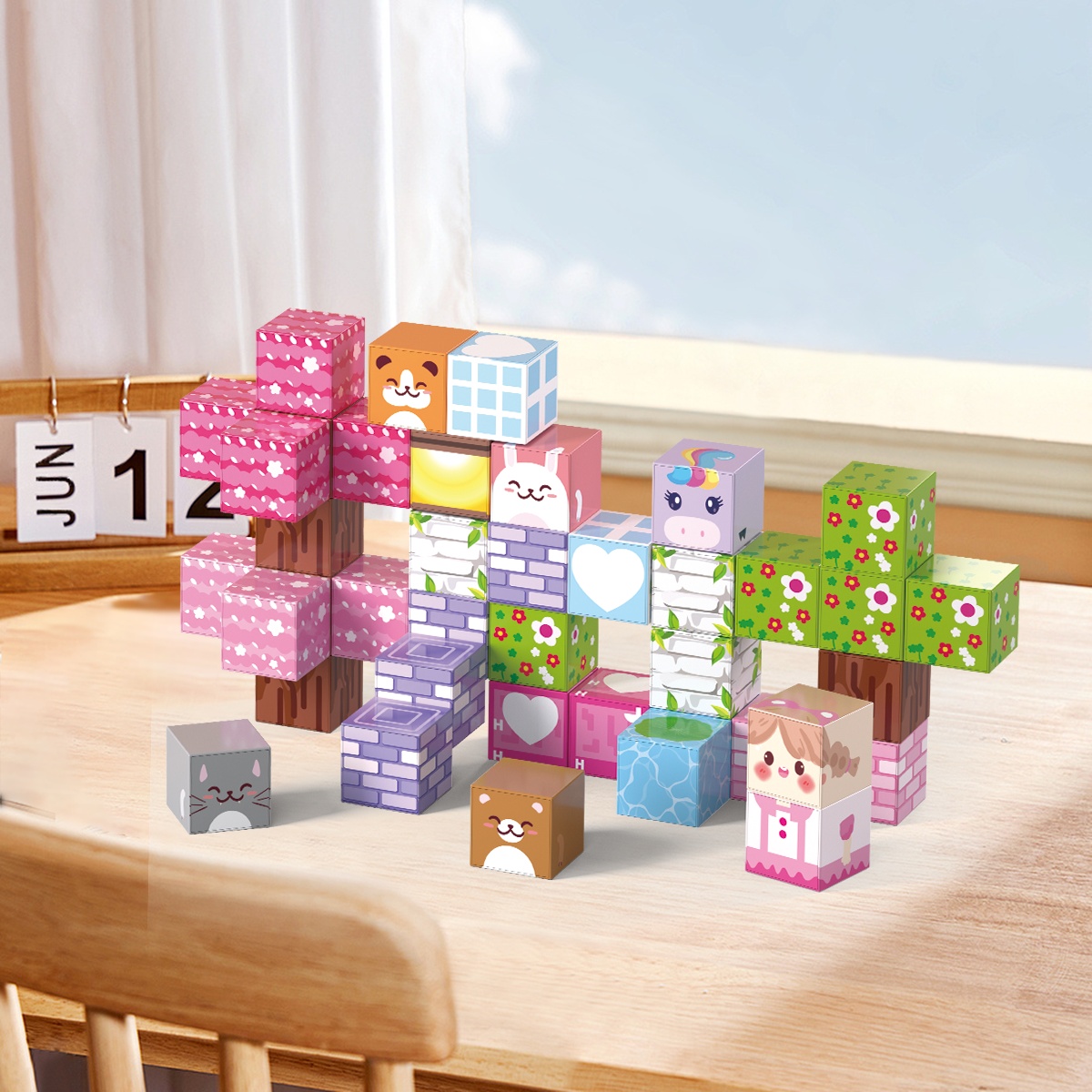 40-Piece Mini Magnetic Cube Set