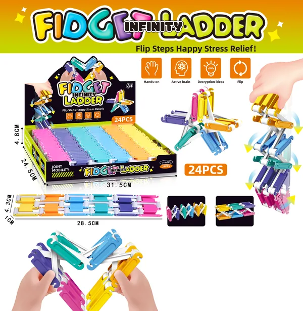 Flip-Ladder Fidget in Counter Display