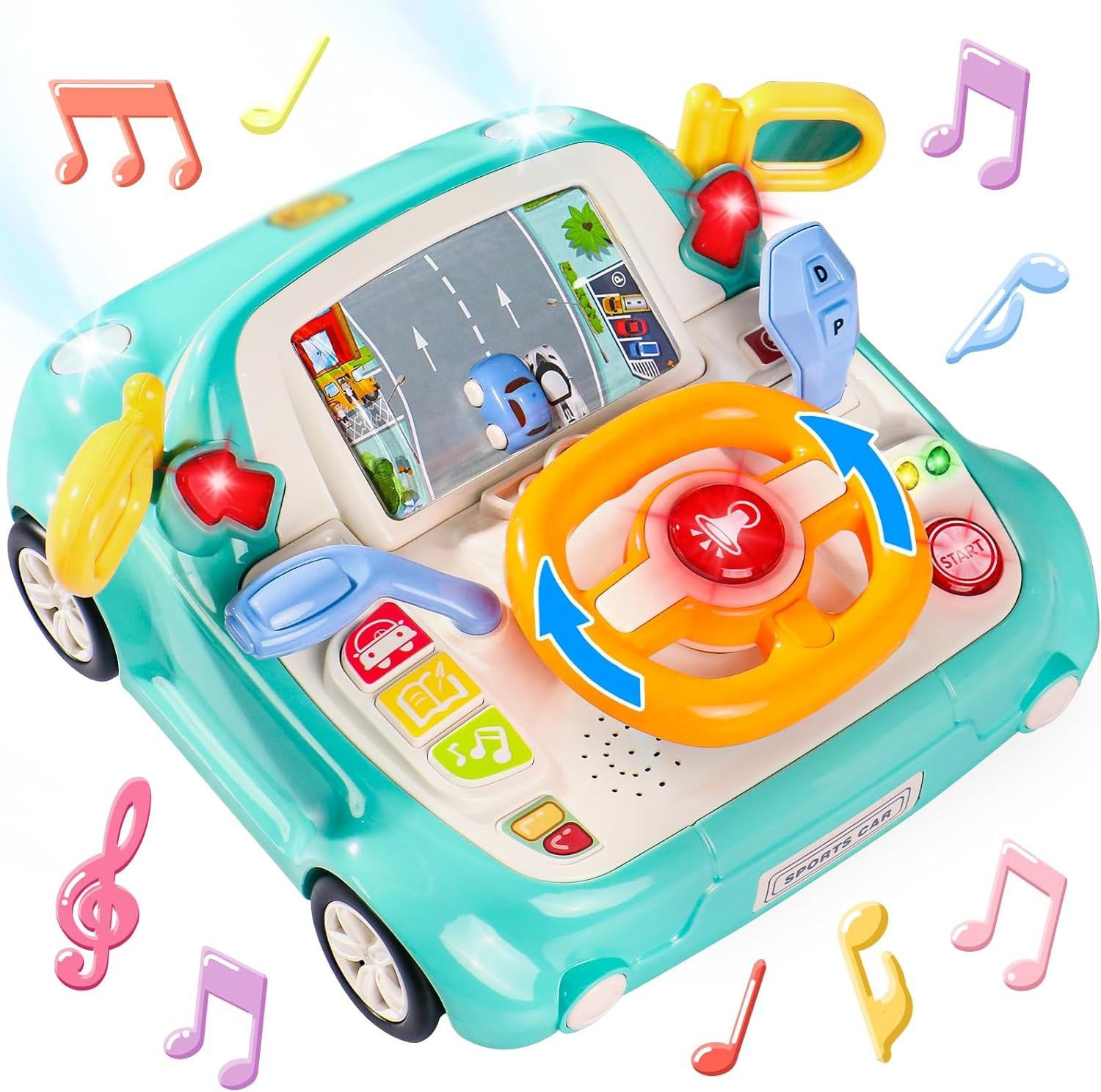 Musical Steering Wheel Play Toy