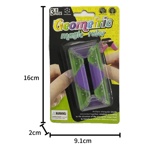 Geometric Folding Ruler Fidget