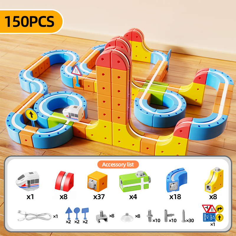 Magnetic Car Track Construction Set