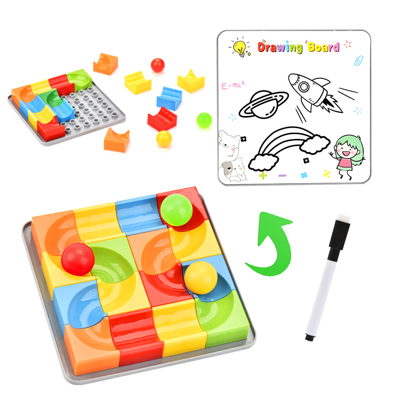 Marble Track & Drawing Board Duo