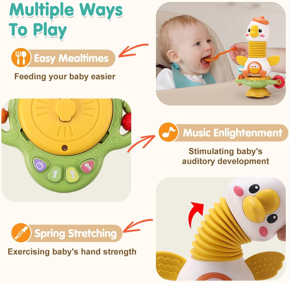 Chicken Stacking & Spinning Activity Toy
