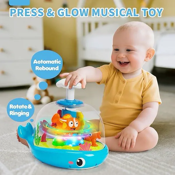 Whale Spinner with Lights & Music
